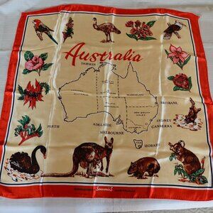 Vintage Australia Souvenir Scarf